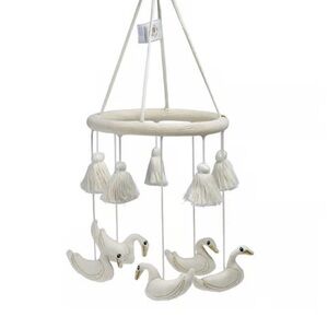 THE BABY TRUNK Swan Goose Duck Baby Mobile with Tassels ADORABLE!!